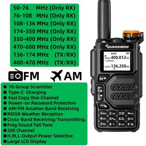 Talkie-walkie Quansheng UV K5 Talkie-walkie Radio portable Am Fm Station de commutation radio bidirectionnelle Amateur Ham Ensemble sans fil Récepteur longue portée 231018