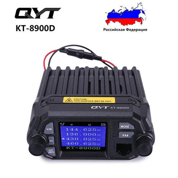 Walkie Talkie QYT KT-8900D Quad Band Radio móvil para coche Radio bidireccional Quad Display Mini Radio para coche 25W Walkie Talkie 231025