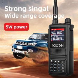 Walkie Talkie Radtel RT-470L 5W 6 Bands Amateur Ham Two Way Radio Station 256CH Air Band NOAA LCD Color Scanner Aviation