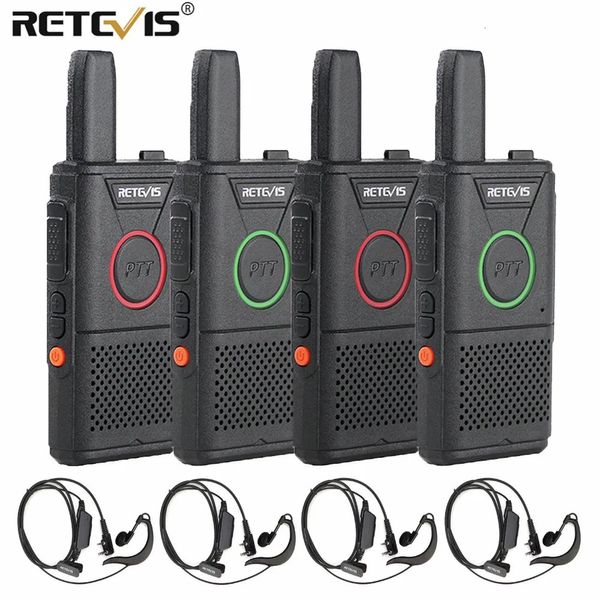 Talkie-walkie RETEVIS RT618 Rechargeable 4 pièces Radio PMR PMR4 RT18 FRS double PTT talkies-walkie bidirectionnels el Restaurant 231117