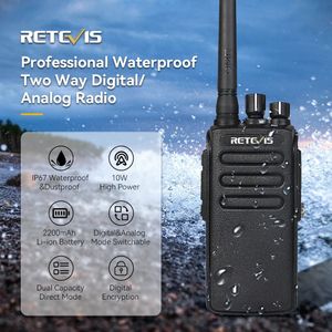 Walkie Talkie Retevis RT81 DMR Digitale krachtige lange afstand walkie talkie 10W waterdichte draagbare bidirectionele radio voor de jacht 231117