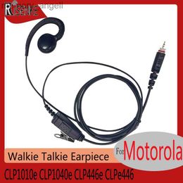 Walkie Talkie RISENKE C-vorm CLPe446 oortelefoon voor Motorola CLP1010e CLP1040e CLP446e Radio Walkie Talkie Accessoires Headset met PTT-microfoon HKD230922