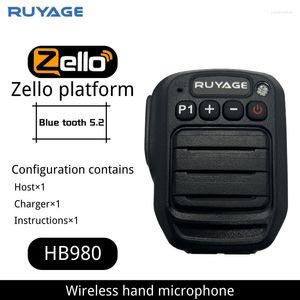 Talkie-walkie RUYAGE P1000mAh Batterie Microphone Bluetooth Sans Fil Pour Téléphone Android Zello App ZL20 ZL50 ZL60