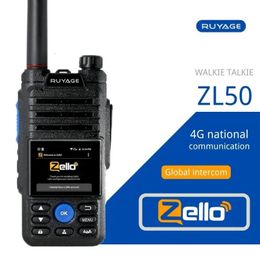 Walkie Talkie Ruyage ZL50 Zello 4g-radio met simkaart Wifi Bluetooth Lange afstand Profesional Krachtige tweewegradio 100 km 231128