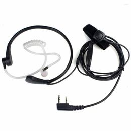 Walkie Talkie Throat Mic Covert Acoustic Tube oortelefoon met PFor Baofeng UV5R 888S B5 3R Two Way Radio (Stock in Spanje en VS)
