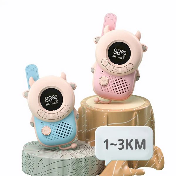 Talkie-walkie jouets pour garçons, radios bidirectionnelles longue portée avec batterie, talkies-walkie rechargeables pour enfants, vache K22