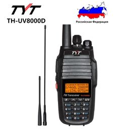 Talkie-walkie TYT TH UV8000D 10 watts répéteur à bande croisée émetteur-récepteur FM Amateur double bande 136 174 400 520 MHz Radio bidirectionnelle 230823