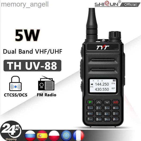 Talkie-walkie TYT TH UV88 Talkie-walkie 200CH Scrambler Radio bidirectionnelle longue portée VOX double bande VHF 136-174 MHz UHF 400-480 MHz Radio FM UV98 HKD230922