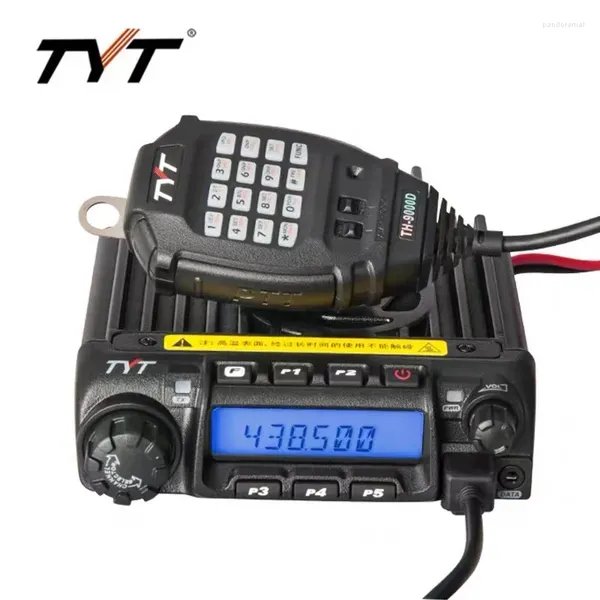 Walkie talkie tyt th9000dplus radio mobile 50W VHF / UHF Band Noise annulation camion de voiture conduite interphone sans fil sans fil