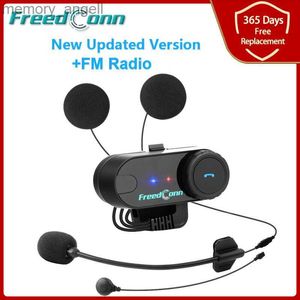 Version mise à jour du talkie-walkie ! FreedConn T-COM VB casque Bluetooth moto casque 800M Interphone Multi Interphone Radio FM HKD230925