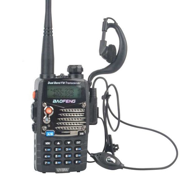 walkie talkie UV-5RA VHF/UHF Radio bidireccional portátil FM de banda dual 5W 128CH con auricular