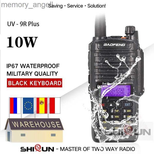 Talkie-walkie UV-9R Plus Talkie-walkie militaire 10 KM IP67 Radio amateur Baofeng 10W longue portée double bande 136-174/400-520 MHz UV-XR 4800 mAh agrandir HKD230922