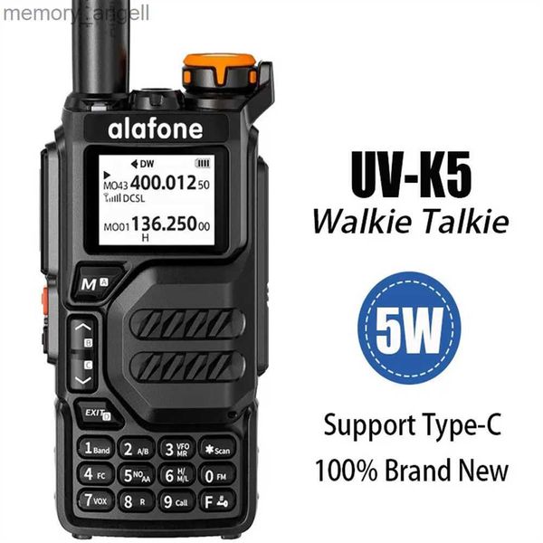 Walkie Talkie uv-k5 k5 Intercomunicador de segmentos cruzados AM/FM DTMF Digital GPS Móvil Radio bidireccional de 10 km de largo Transmisión Recepción Walkie Talkie HKD230922