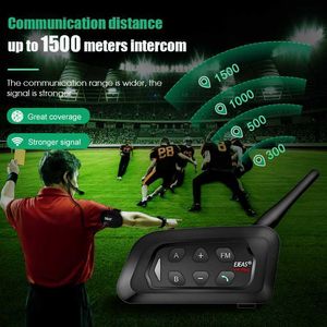 Walkie Talkie V4C Plus + V6C Prox2 Football 3 Interphone Headset 1200m Soccer Full Duplex Bluetooth Conference Interphone + Handbag HKD230925