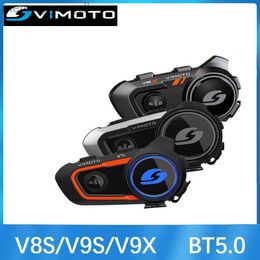 Talkie-walkie Vimoto Version chinoise V8S/V9S/V9X Moto BT5.0 Casque Interphone -Interphone multifonction Easy Rider compatible HKD230925