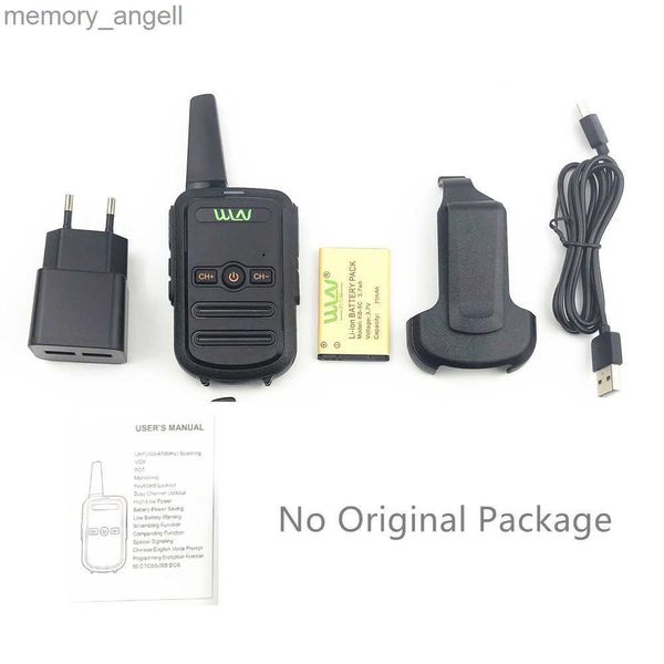 Walkie Talkie WLN KD-C51 Mini portátil inalámbrico de alta potencia Profesión Transmisor FM Receptor Adaptador de radio bidireccional HKD230925