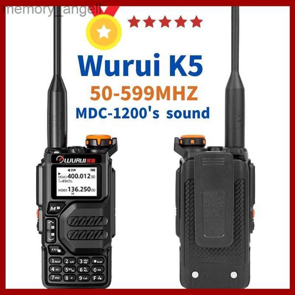 Talkie-walkie Wurui K5 bande aérienne scanner de talkie-walkie radios à budget amateur communication radio bidirectionnelle professionnelle Amateur longue portée uhf vhf FM HKD230922