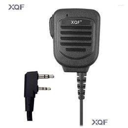 Walkie Talkie Xqf Handmicrofoon Sm109 Shoder Ip67 Waterdichte microfoon voor Baofeng Uv-5R Uv-5Re Tk-370 Two Way Drop Delivery Dhkwv Electro Otjlh