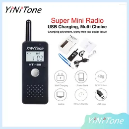 Walkie talkie yinitone ht-108 mini portable avec combiné de grande capacité de grande capacité batterie rechargeable