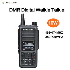 Walkie Talkie ZASTONE UV008 DMR Digita Two Way Radio Dual band 10W time slot -talkie GPS 221108