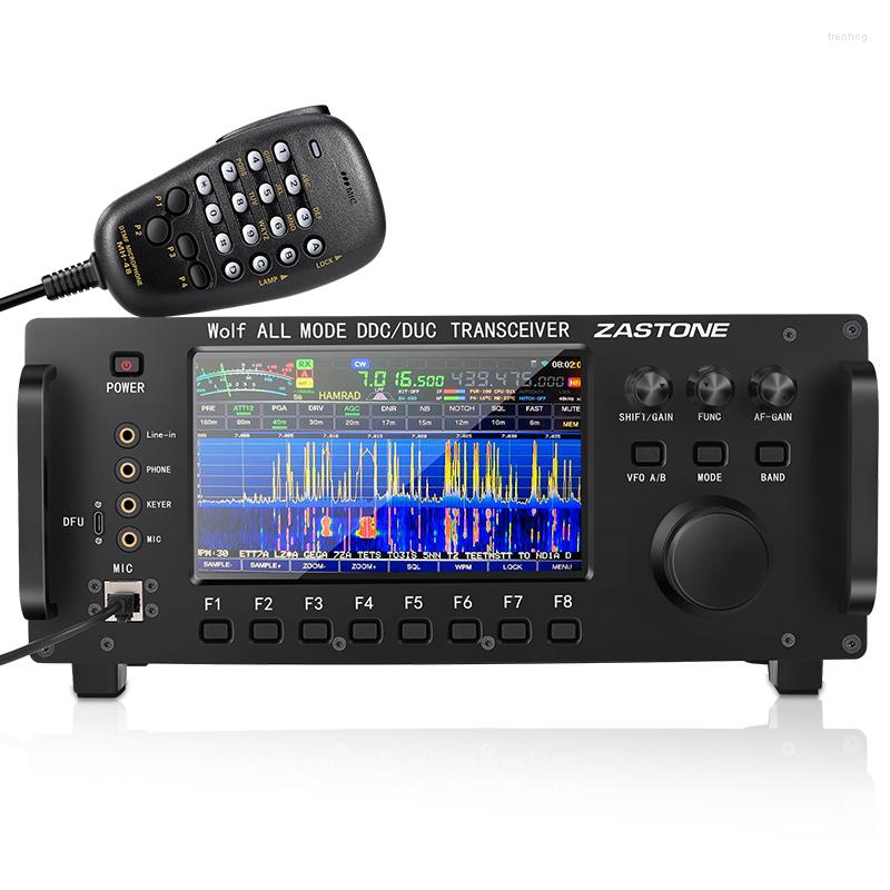 Walkie Talkie Zastone ZT7500 SDR Short Wave Transceiver HF LF 6M VHF UHF DDC DUC All Mode Mobile Radio 20W 0-750MHz Få pekskärm