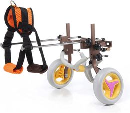 Walkin 'Wheels Lichtgewicht voor Kleine Honden 10-25 Pounds Dierenarts Goedgekeurde Hond Rolstoel voor Back Benen Easy Assembleer Pet Rehabilitation Cart