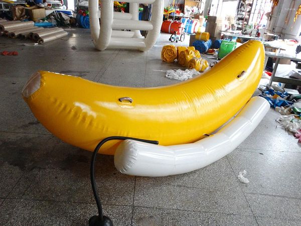Balles de marche gonflables, jouet aquatique, bateau à bascule banane, jeu de balançoire en PVC épais