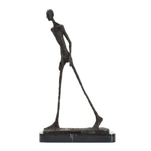 Statue d'homme qui marche en Bronze par Giacometti, réplique de Sculpture de squelette abstraite, Collection Vintage, décoration d'intérieur, 210329301A