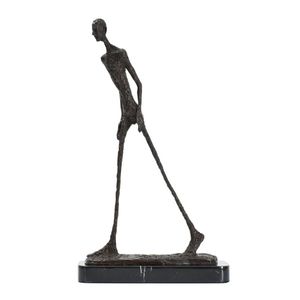 Statue d'homme qui marche en Bronze par Giacometti, réplique de Sculpture de squelette abstraite, Collection Vintage, décoration d'art pour la maison, 210329269Y