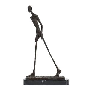 Statue d'homme qui marche en Bronze par Giacometti, réplique de Sculpture de squelette abstraite, Collection Vintage, décoration d'intérieur, 210329251V