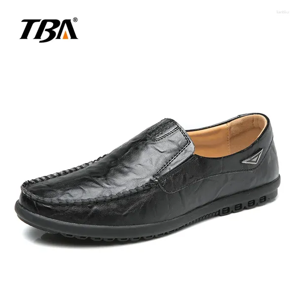 Chaussures de marche 2024 TBA hommes été classique pois cuir Silp-on imperméable paresseux respirant T228