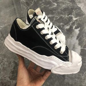 Wandelschoenen Japanse MMY Bijpassende kleur Canvas Sneakers Mihara Paartrainer Dames Yasuhiro Dikke bodem Heren Origineel Zwart