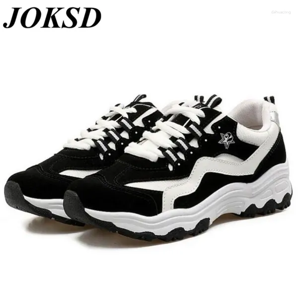 Chaussures de marche JOKSD 2024 printemps sport à lacets bas pour aider les étudiants Base épaisse respirant Vwalking KM05