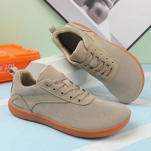 Zapatos para caminar el minimalismo descalzo para hombres es adecuado para la oficina de conducir gimnasio bádminton damas dance de yoga zapato