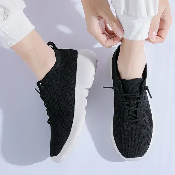 Zapatos para caminar Más Duozoulu Deportes para hombres y mujeres Casual Suela suave Malla ligera Cinturón bajo