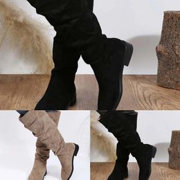 Chaussures de marche neuf bottes hautes genoux pour les femmes motards de sneaker en peau de serpent