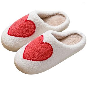 Chaussures de marche en peluche pour femmes, pantoufles à bout fermé, antidérapantes, à enfiler, confortables, plates, thermiques, respirantes, pour l'hiver