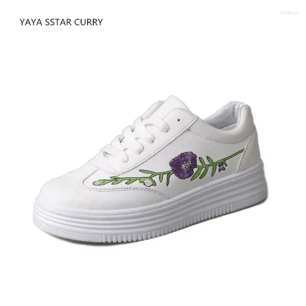 Chaussures de marche YAYA SSTAR CURRY blanc femme 2024 sport sauvage plat étudiants