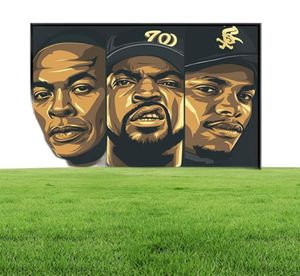 Mur Art Decor Legend Old School Biggie Smalls Wutang NWA Hip Hop Rap Star Star Tolevas Peinture en soie Poster1127651