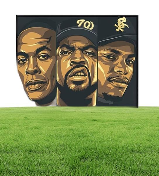 Decoración de arte de pared Legend Old School Biggie Smalls Wutang Nwa Hip Hop Rap Rap Canvas Pinting Silk Poster9901270