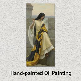 Wall Art handgeschilderde foto op canvas olieverfschilderij Leighton stiksels de standaard voor Office Wall Decor Gift