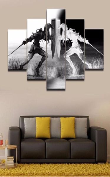 Art mural Vikings Pictures Home Decor 5 pièces Légende de Zelda Canvas Painting Living Room HD Cartoon Imprimé Game Poster6616536