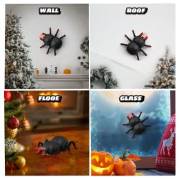 Mur d'escalade voiture télécommande Spider Robots Halloween Horror Prank Toy for Kids Boy Enfants Trick Mischief Novely RC Animal
