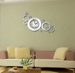 Horloge murale Acrylique Quartz montre Horloge Reloj de Pared Living Room Corloges décoratives modernes autocollants 3D Europe H09229683015