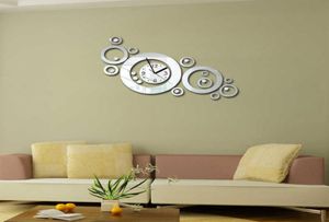 Wandklok Acryl Quartz Bekijk Horloge reloj de pared woonkamer decoratieve klokken moderne 3D -stickers Europa H09228842963