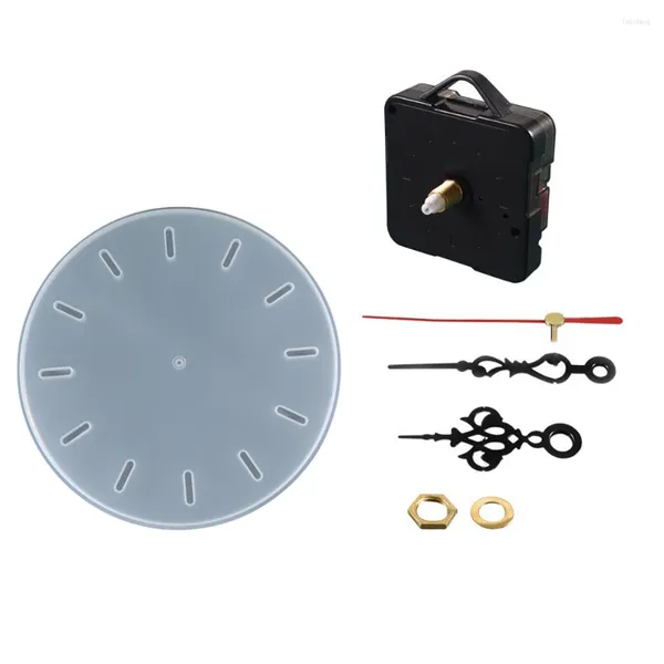 Relojes de pared 1 juego de moldes DIY con placa de dial de reloj de puntero para proyectos de tienda en casa