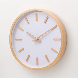 Wandklokken 10 inch klok houten stille keuken woonkamer modern minimalistisch huis el natte decoratie kerstcadeau1