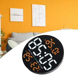 Wandklokken 10-inch eenvoudige LED digitale klok met temperatuur en vochtigheid Mute multifunctionele huis woonkamer