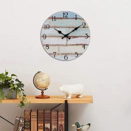 Wandklokken 10 inch houten klok Rustiek Gemakkelijk af te lezen Installatie Werkt op batterijen Stil Geen tikken Home Decor