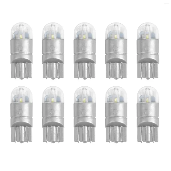 Horloges murales 10pcs 6000K Canbus T10 168 194 W5W Dome Licence Side Marker Ampoule LED Blanc